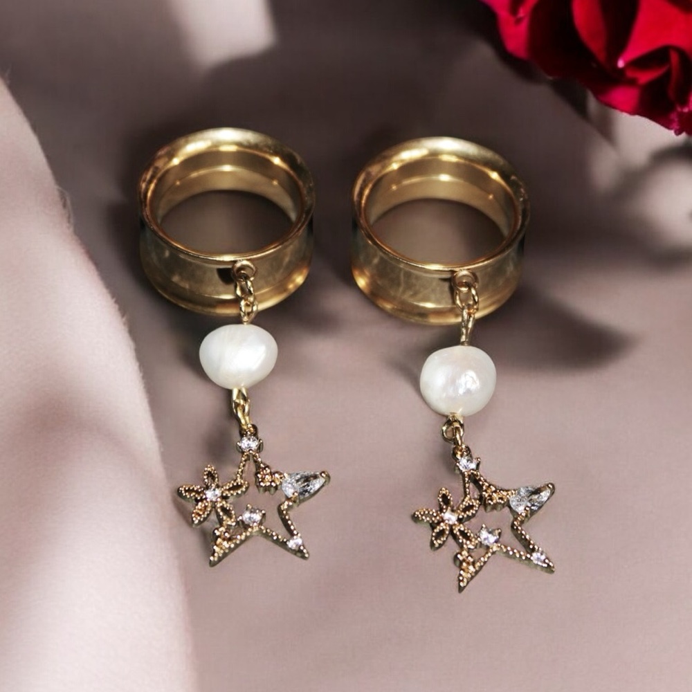 BRAND NEW HANDMADE MADE TO ORDER Tunnels Earrings